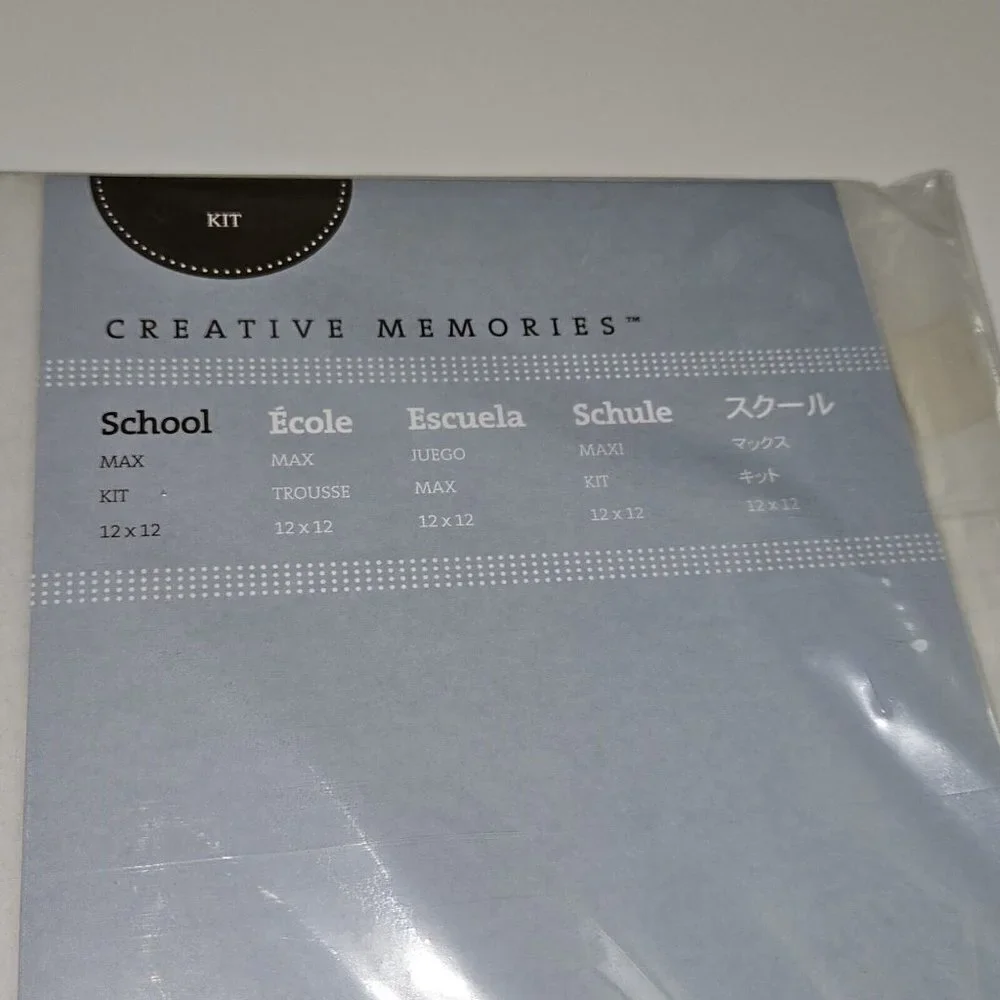 Creative Memories 12x12 School Kit Predecorated Pages Stickers Diecut NEVER USED